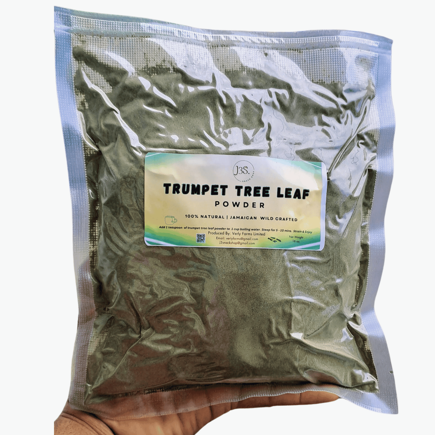 Jamaican trumpet Leaf Powder - 16 ounces